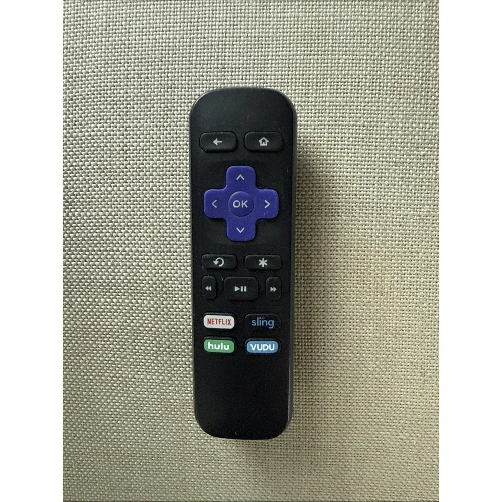 Replacement Remote for Roku Devices Netflix, Hulu,Sling & Vudu Buttons Black